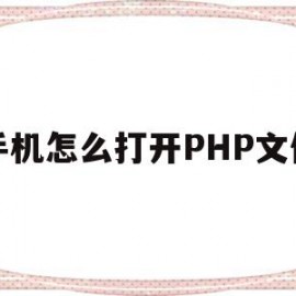 手机怎么打开PHP文件(php文件怎么用手机打开)