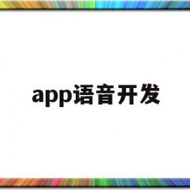 app语音开发(语音聊天app开发)