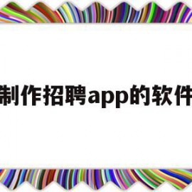 制作招聘app的软件(制作招聘app的软件哪个好)