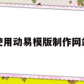 使用动易模版制作网站的简单介绍