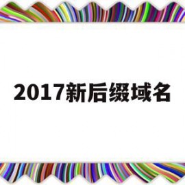 2017新后缀域名(2020年新域名后缀)