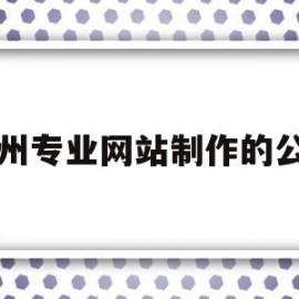 郑州专业网站制作的公司(郑州专业网站制作的公司排名)