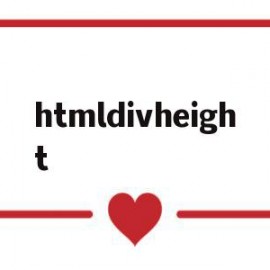 htmldivheight(htmldivelement)