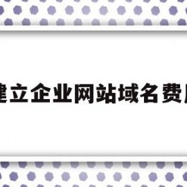 建立企业网站域名费用(如何为一个企业网站设计一个好的域名)