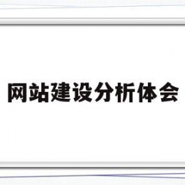 网站建设分析体会(网站建设分析体会与感悟)