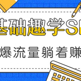 利用搜索引擎0基础趣学SEO，引爆流量躺着赚钱