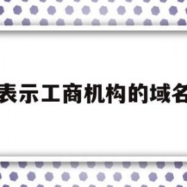 表示工商机构的域名(表示工商机构的域名是什么)