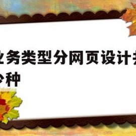 按业务类型分网页设计共有多少种(不同业务类型企业网站风格的比较与分析)