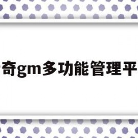 传奇gm多功能管理平台(传奇gm工具如何连接服务器管理器)