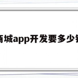 商城app开发要多少钱(商城app开发多少钱一个月)