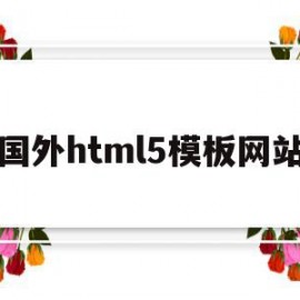 国外html5模板网站(国外优秀网站界面设计作品)