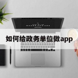 如何给政务单位做app(政务app如何推广)