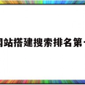 网站搭建搜索排名第一(网站搜索排名靠前)