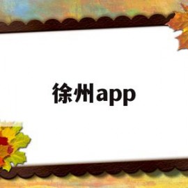 徐州app(徐州地铁app官方下载)