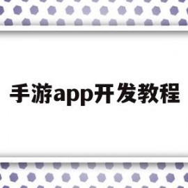 手游app开发教程(开发一款手游app需要多少钱)