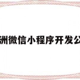 株洲微信小程序开发公司(株洲微信小程序开发公司排名)