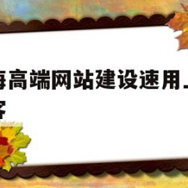 包含上海高端网站建设速用上海擎客的词条