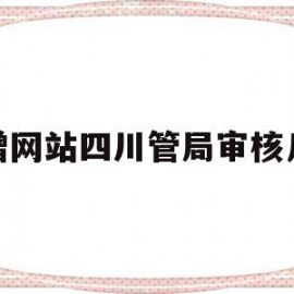 新增网站四川管局审核几天的简单介绍