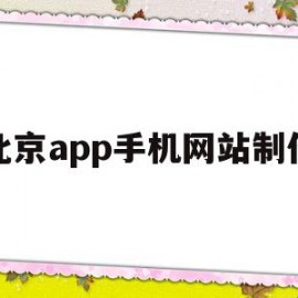 北京app手机网站制作(北京app手机网站制作招聘)