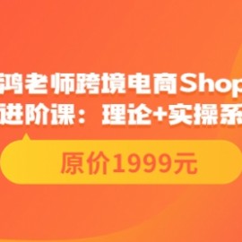 小鸿老师跨境电商Shopee入门课+进阶课：理论+实操系统化教学（原价1999）