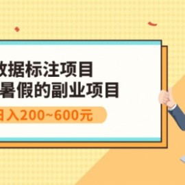 数据标注项目：适合暑假的副业兼职项目，日入200~600元