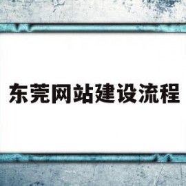 东莞网站建设流程(东莞网站建设做网站)