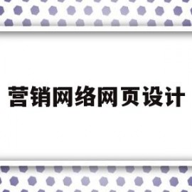 营销网络网页设计(营销网络网页设计方案)