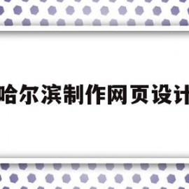 哈尔滨制作网页设计(哈尔滨做设计和网站的公司)