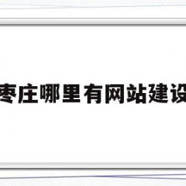 枣庄哪里有网站建设(枣庄哪里有网站建设的地方)