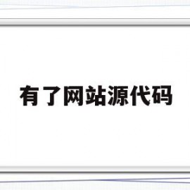 有了网站源代码(网站的源代码如何获取)