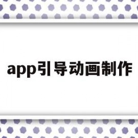 app引导动画制作(什么是引导动画制作方法有哪些)