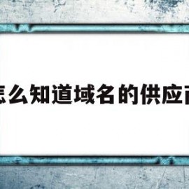 怎么知道域名的供应商(怎么知道自己电脑的域名)