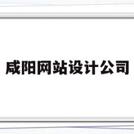 咸阳网站设计公司(西安大型网站设计公司)