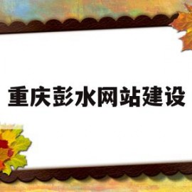 重庆彭水网站建设(重庆彭水政府招标公告)