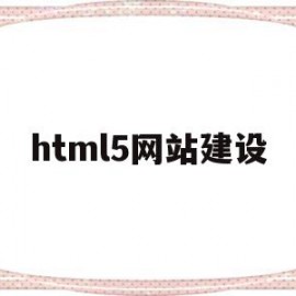 html5网站建设(html5网站建设企业)