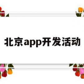 北京app开发活动(北京app开发活动有哪些)