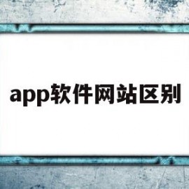 app软件网站区别(网站和应用软件的区别)