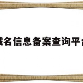 域名信息备案查询平台(域名信息备案查询平台官网)