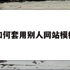 如何套用别人网站模板(如何套用别人网站模板视频)