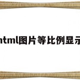 html图片等比例显示(html里图片怎么等比例缩小)