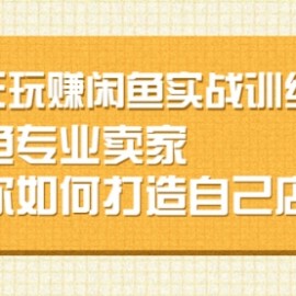 闲鱼无货源30天打造专业店铺，专业卖家教你