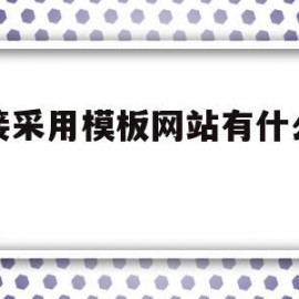 直接采用模板网站有什么缺点(直接采用模板网站有什么缺点吗)