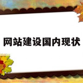 网站建设国内现状(网站建设的市场分析)