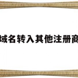 域名转入其他注册商(域名转入其他注册商号)