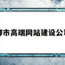 柳市高端网站建设公司(柳州网站制作)