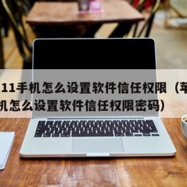 苹果11手机怎么设置软件信任权限（苹果11手机怎么设置软件信任权限密码）