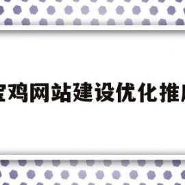 宝鸡网站建设优化推广的简单介绍