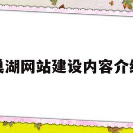 巢湖网站建设内容介绍(巢湖网站建设内容介绍图)