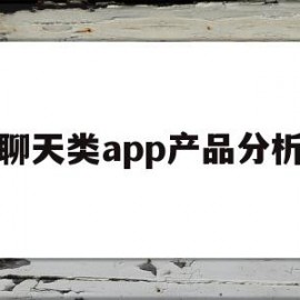 聊天类app产品分析(聊天类app产品分析报告)