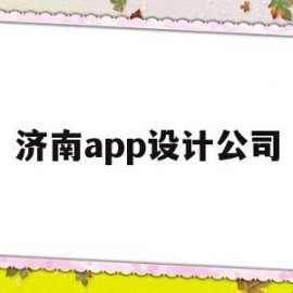 济南app设计公司(济南app设计公司有哪些)